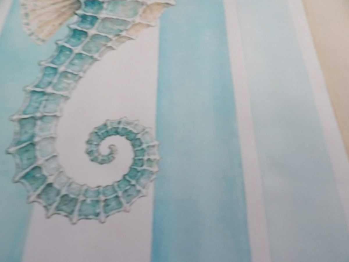 The Seahorse Cabana Mahjong Mat — Neoprene