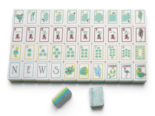 The Sea Glass Pearl Mahjong Set — Complete Collection