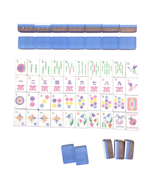 Ladybug & Bluebell mahjong jester joker tiles and the rosy ladybug Lucky tile