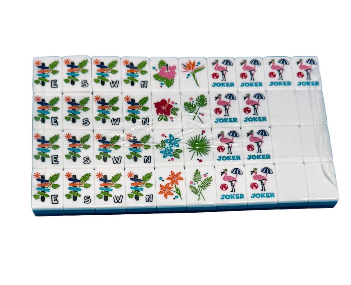 Tropical mahjong crak suit in etched acrylic