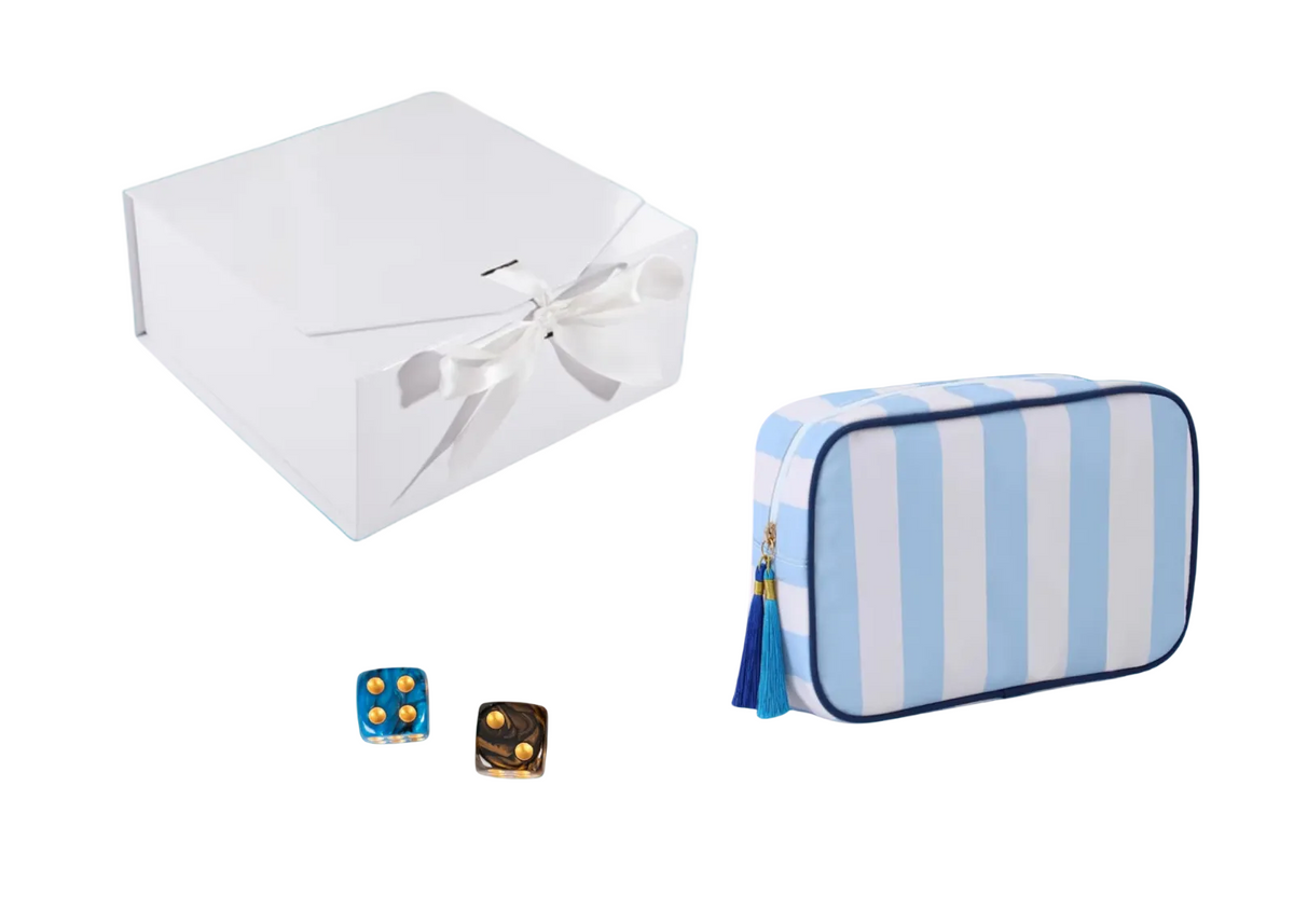Tropical mahjong set with included gift box and storage bag