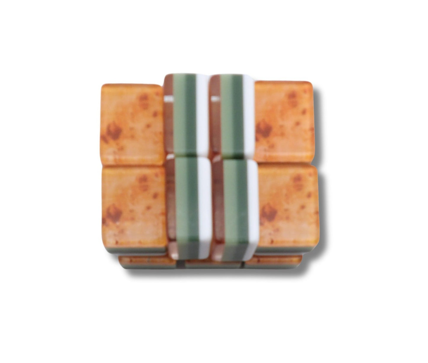 New Luxury Mahjong 160 Tile Acrylic Set Faux Burl Wood Backs Case Dice Bag1