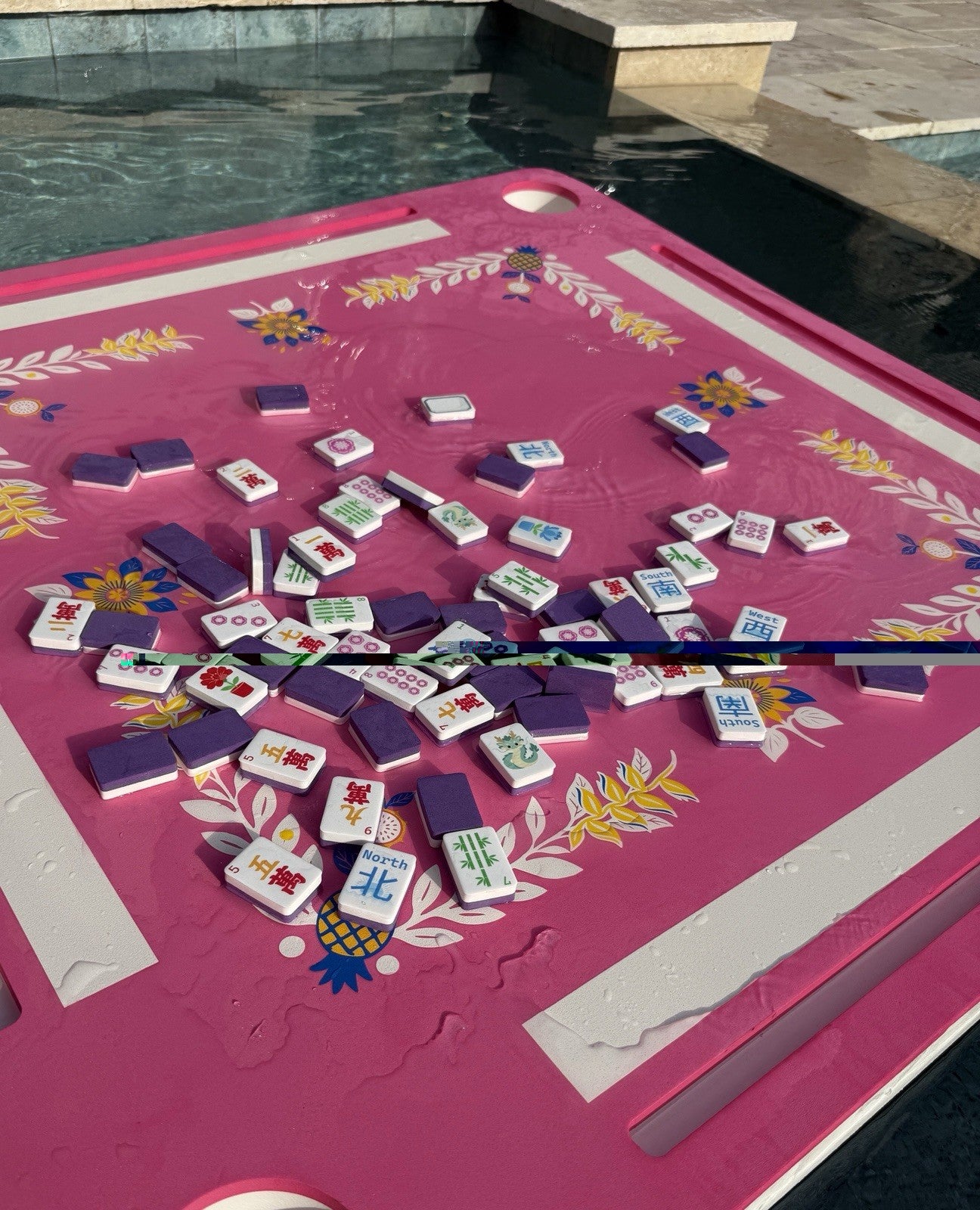 Luxury Floating Mahjong Set | Pool-Ready **Free Ship**4