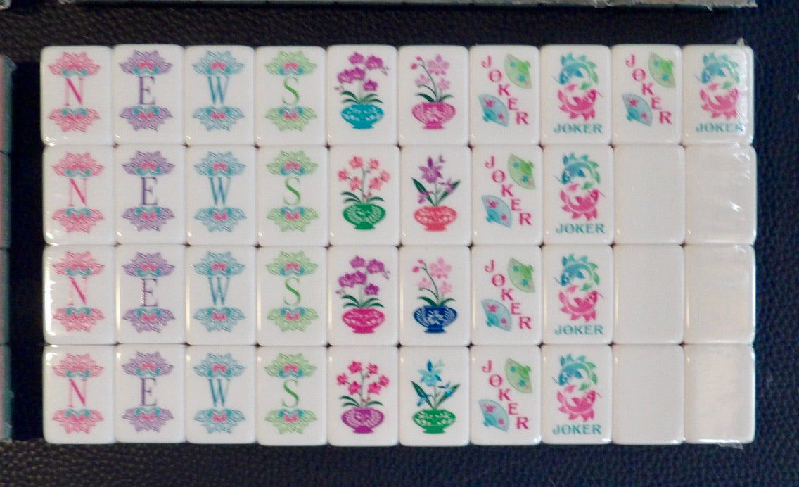 Beautiful Emerald American Mahjong Tile Set