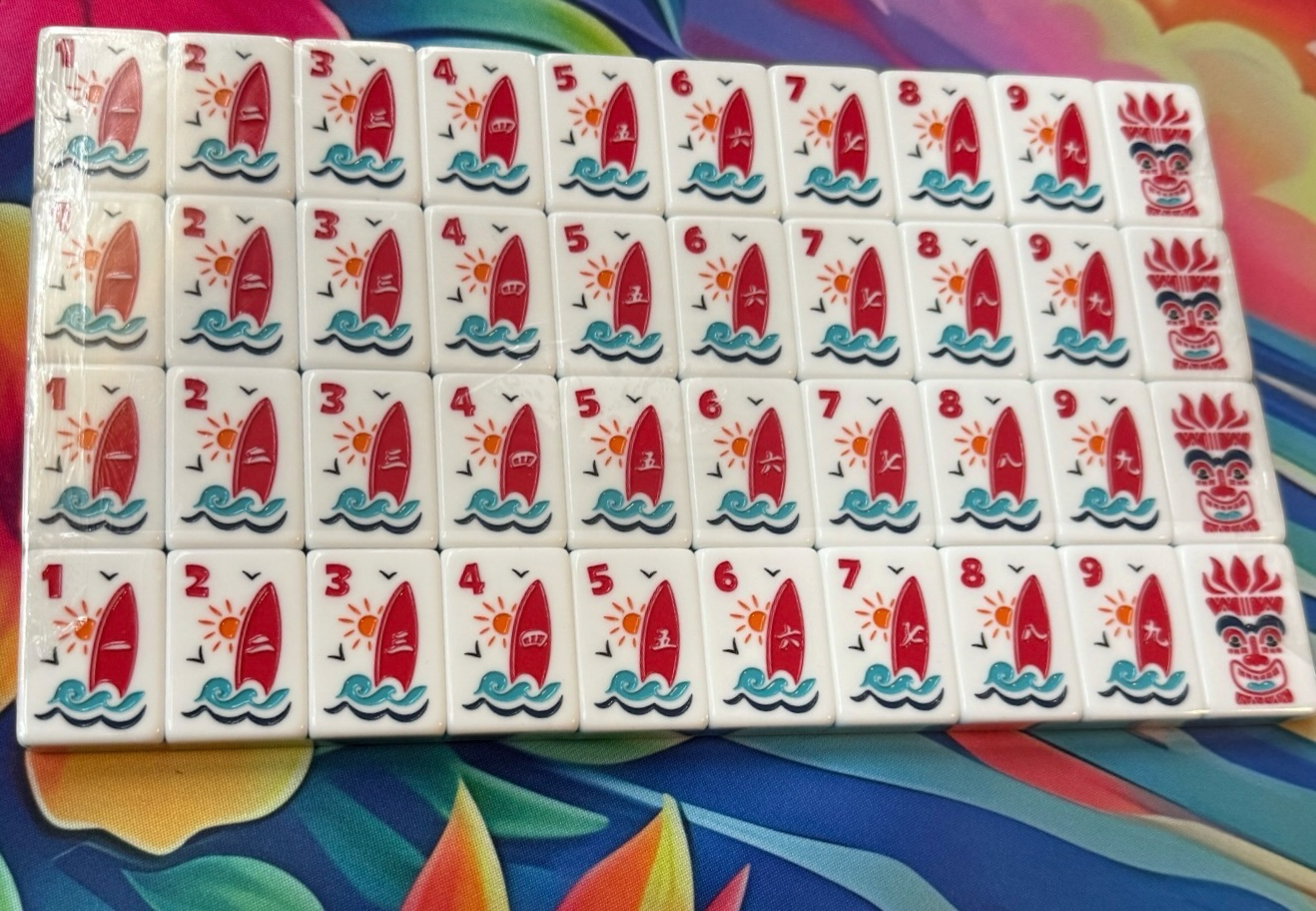 Mai Tai Sunset Mahjong Set — Complete Collection