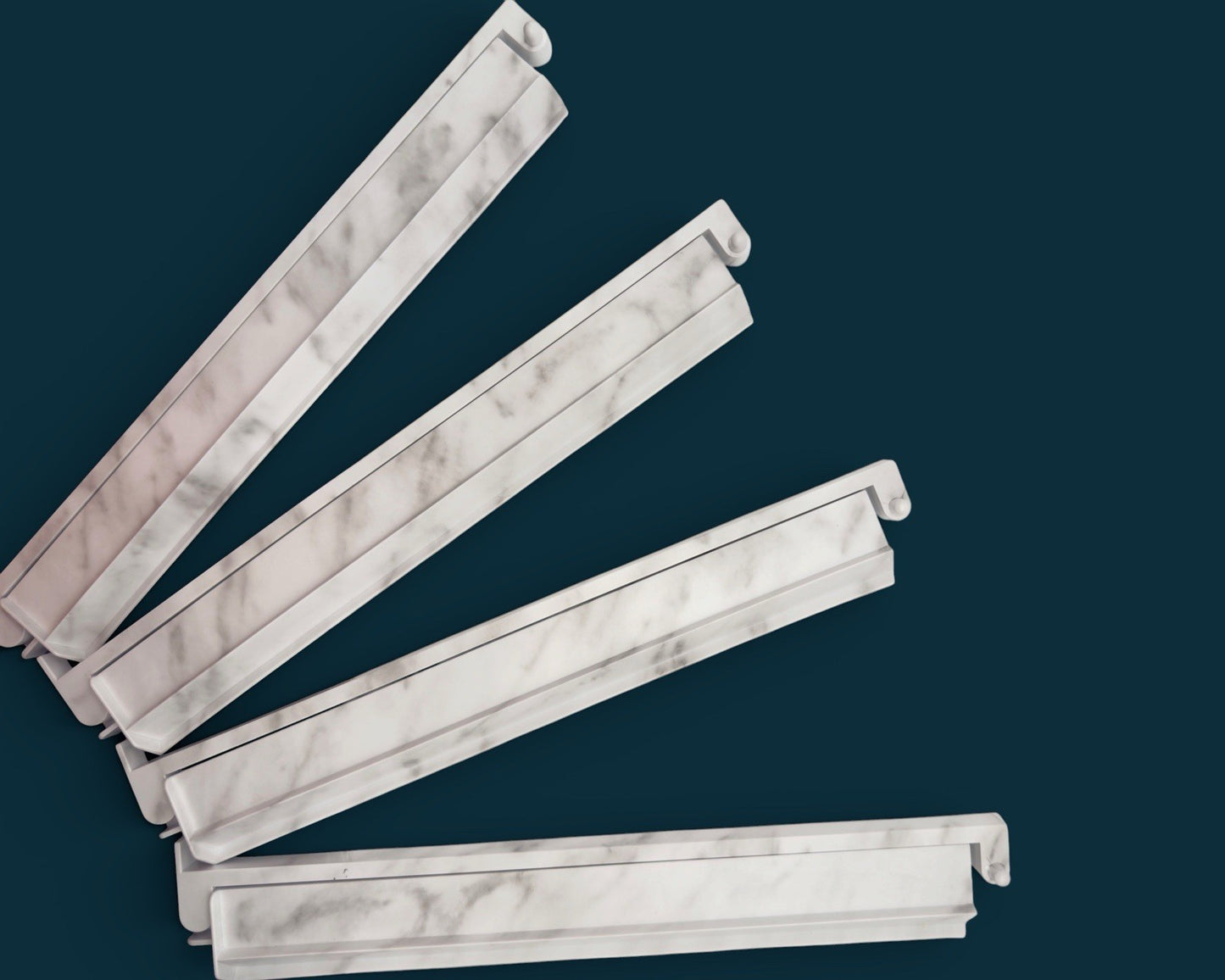 Luxury Mahjong white Carrara marble acrylic mahjong rack set styled for game night