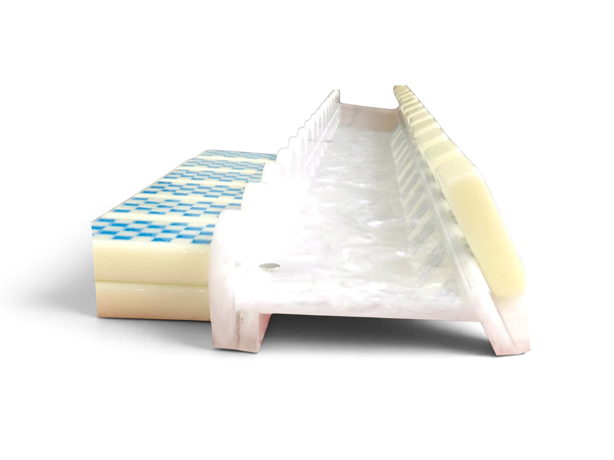 Matching velvet rack bag for white wave mahjong racks