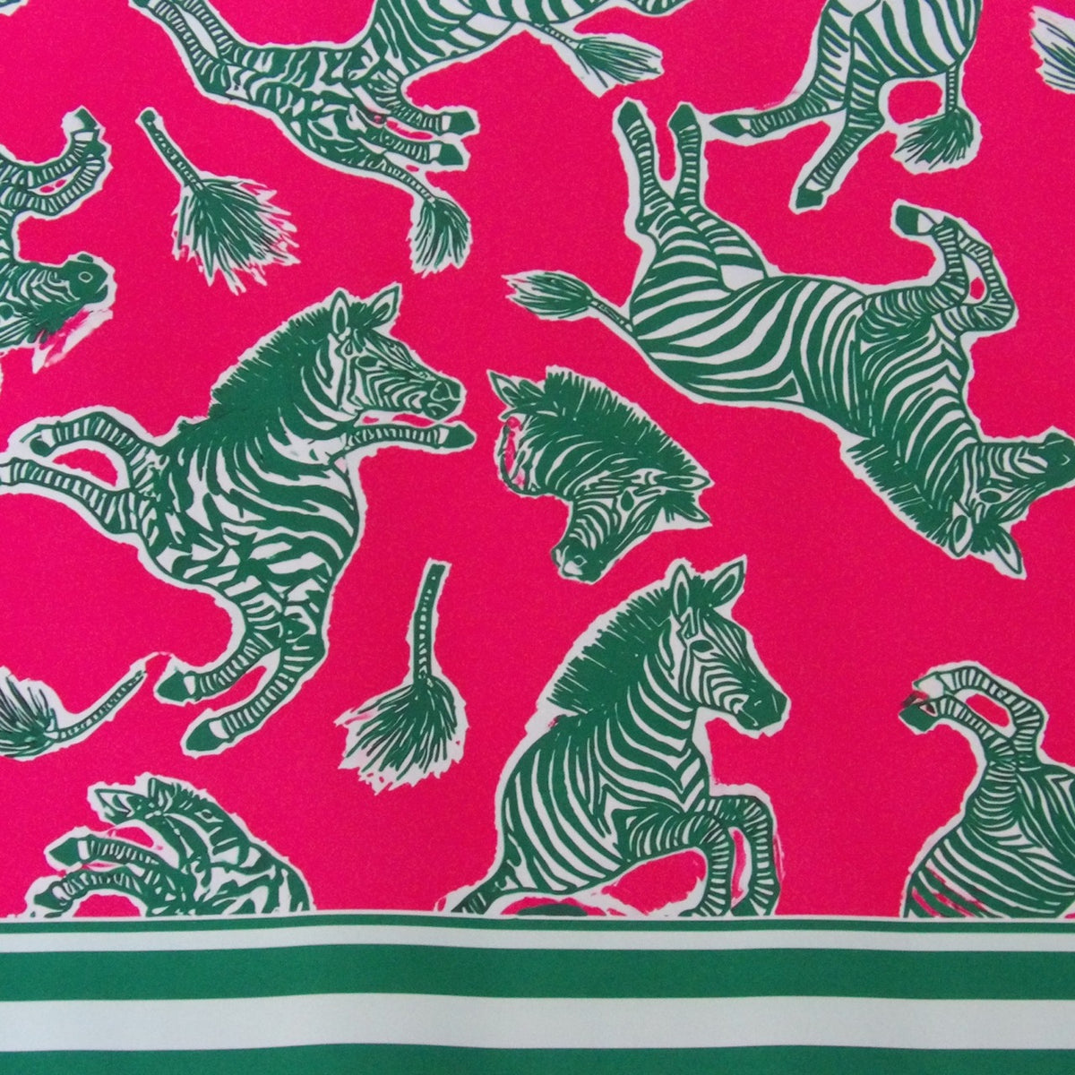 The Zebra Parade Mahjong Mat — Neoprene